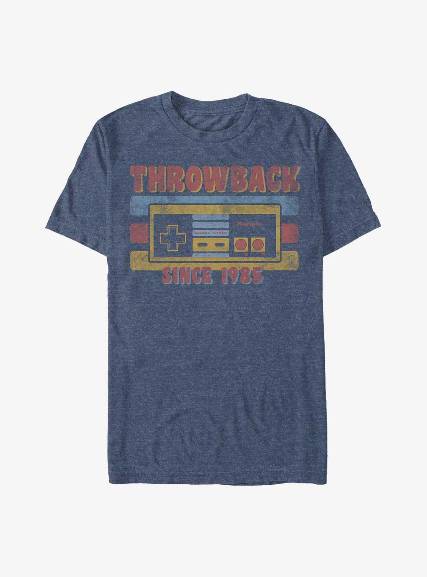 Nintendo Let's Throwback T-Shirt, NAVY HTR, hi-res