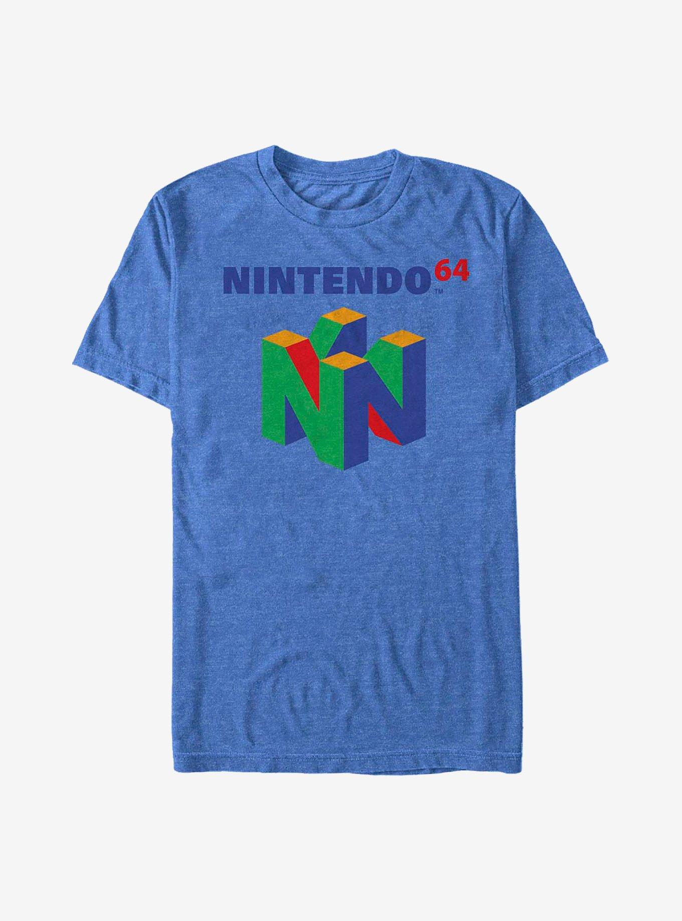 Nintendo N64 Logo T-Shirt, ROY HTR, hi-res