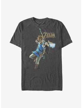 Nintendo Zelda Breathing Again T-Shirt, CHAR HTR, hi-res