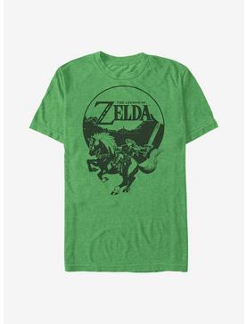 Nintendo Zelda Vintage Fighter T-Shirt, KEL HTR, hi-res