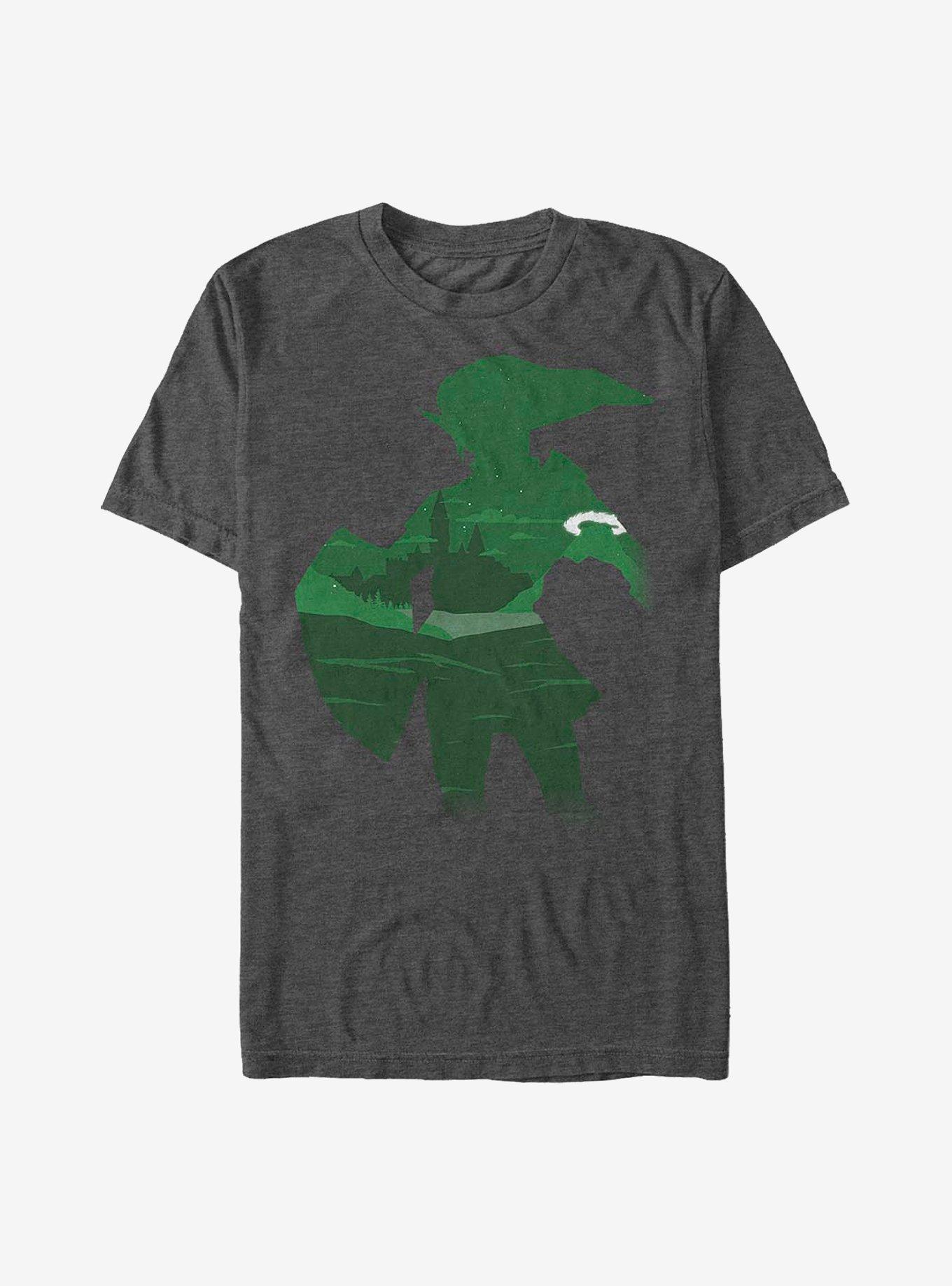 Nintendo Zelda In Link T-Shirt, CHAR HTR, hi-res