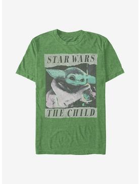 Star Wars The Mandalorian Grungy The Child Photo T-Shirt, KEL HTR, hi-res
