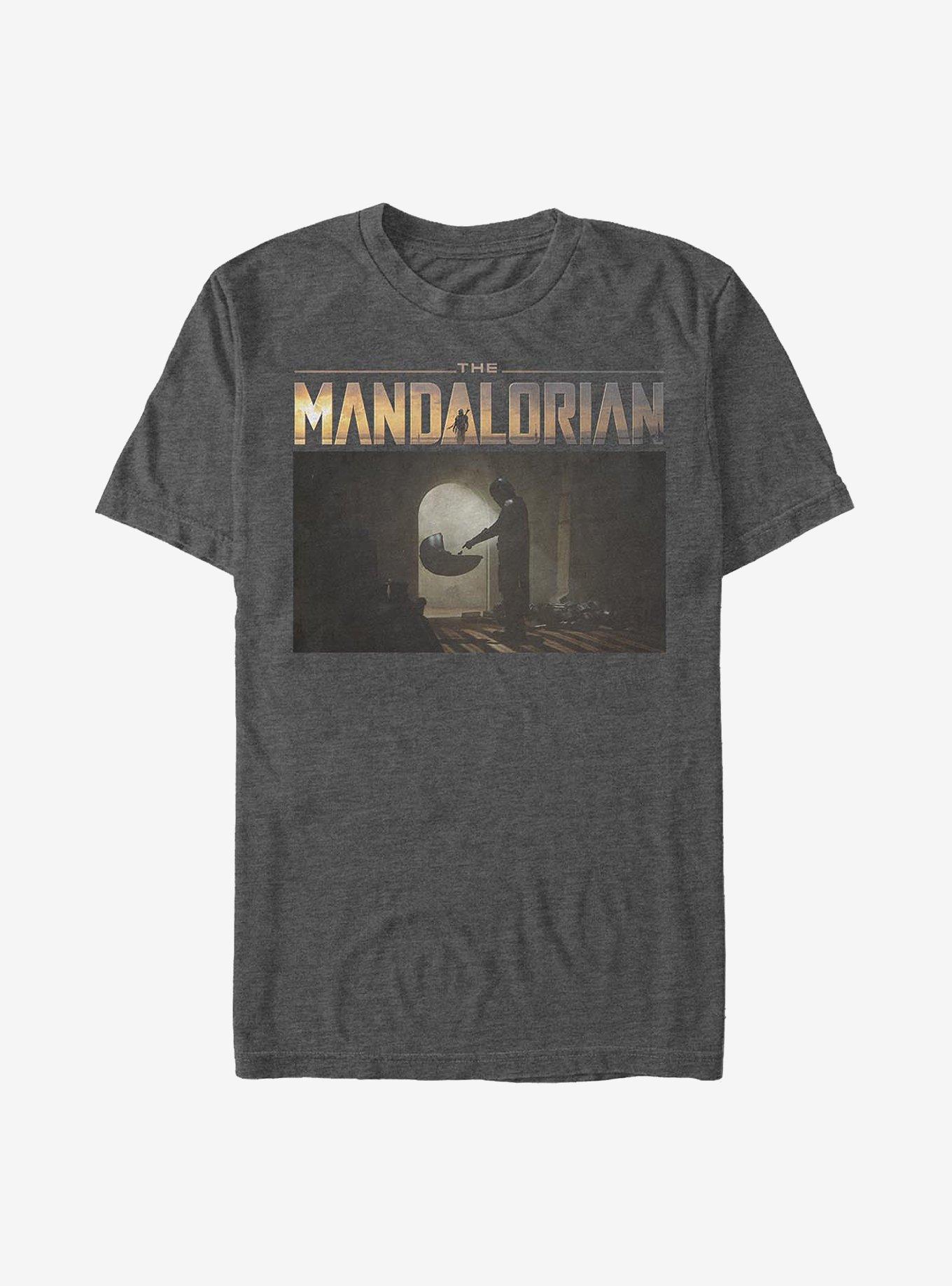 Star Wars The Mandalorian Logo Scene T-Shirt