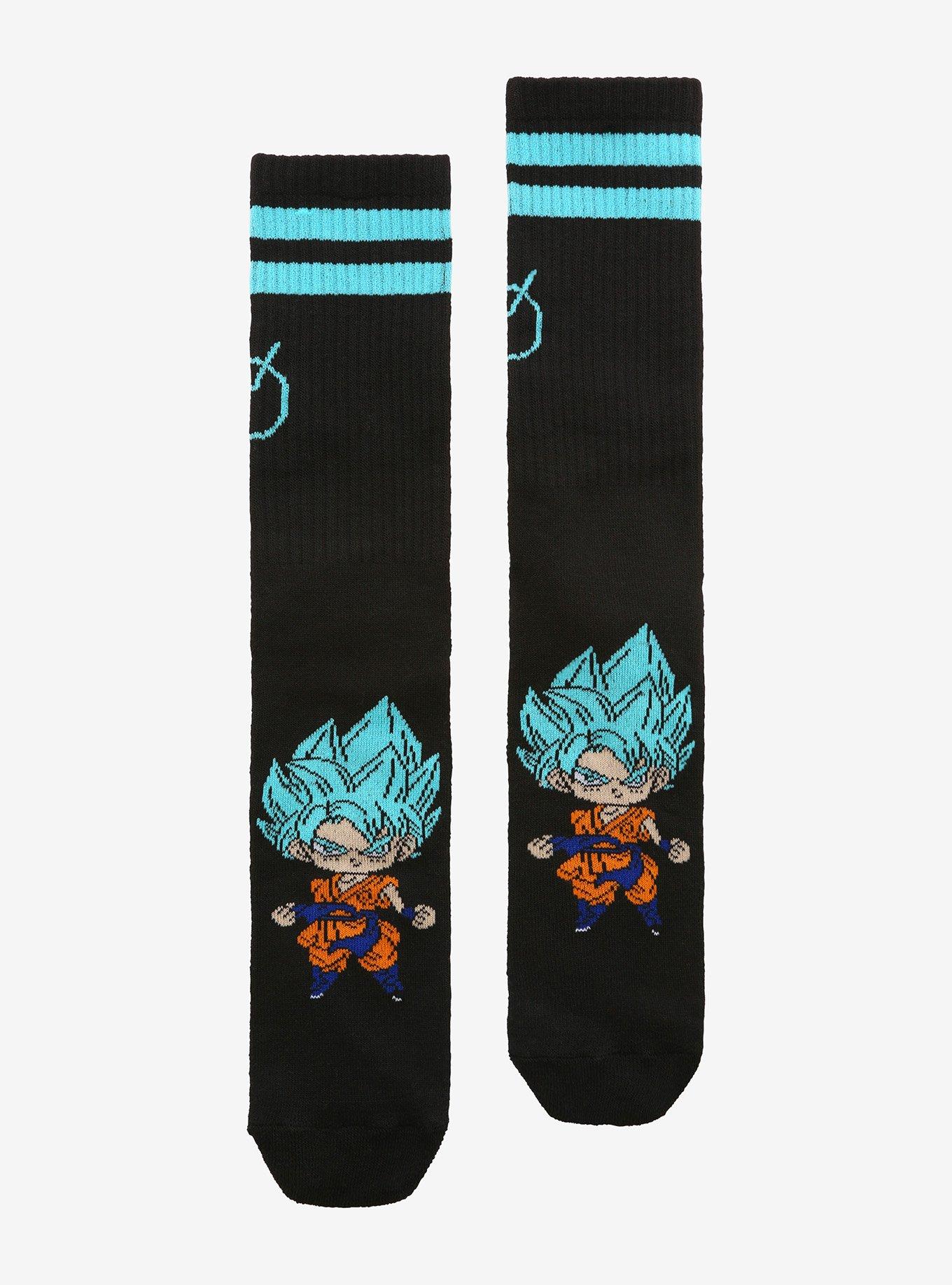 Dragon Ball Super Chibi Super Saiyan God Super Saiyan Goku Crew Socks, , hi-res