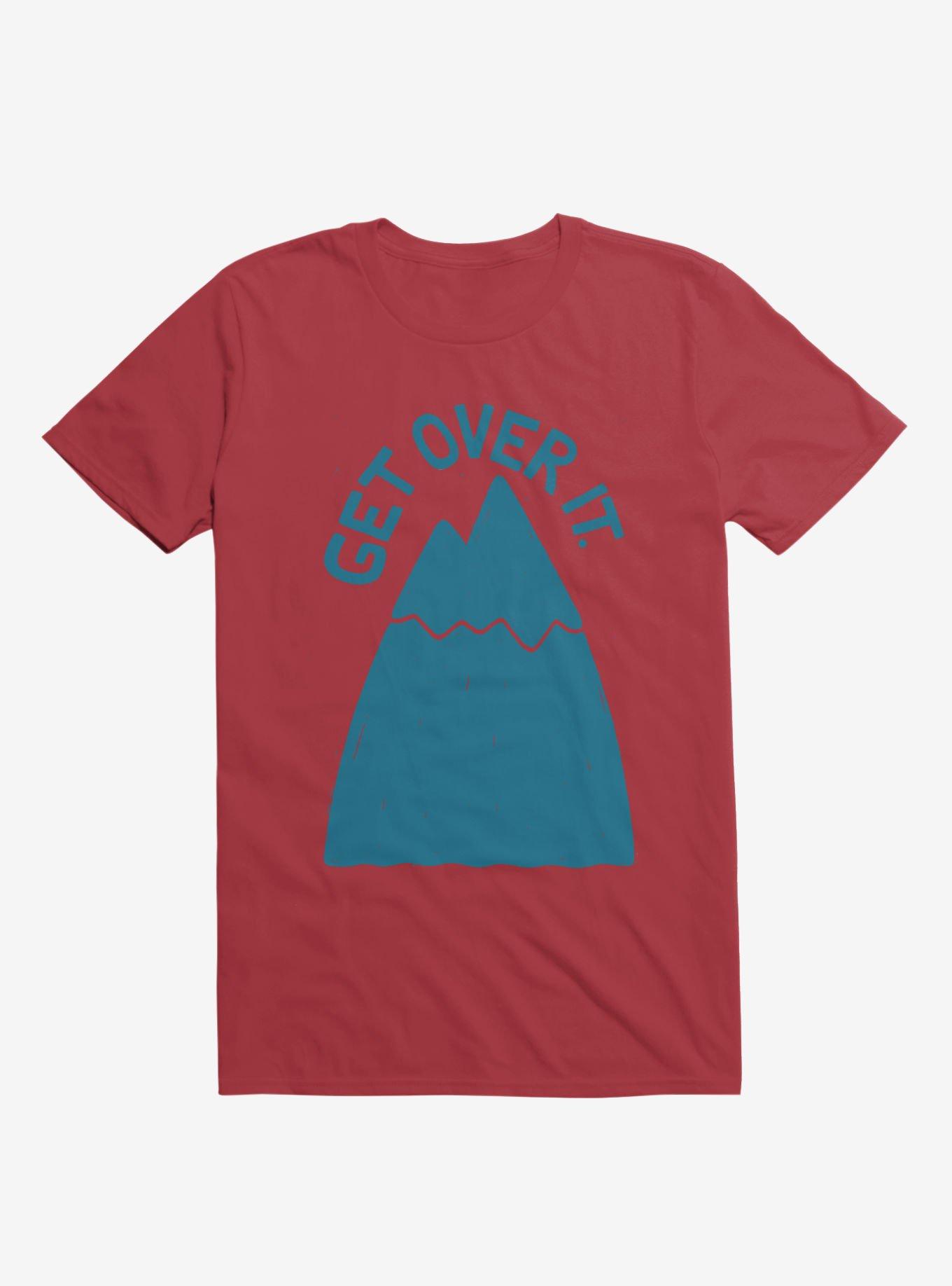 Get Over It Mountain T-Shirt, RED, hi-res