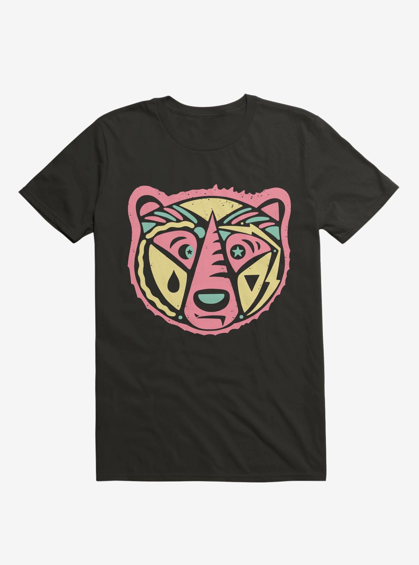 Grizzly Bear Art T-Shirt, BLACK, hi-res