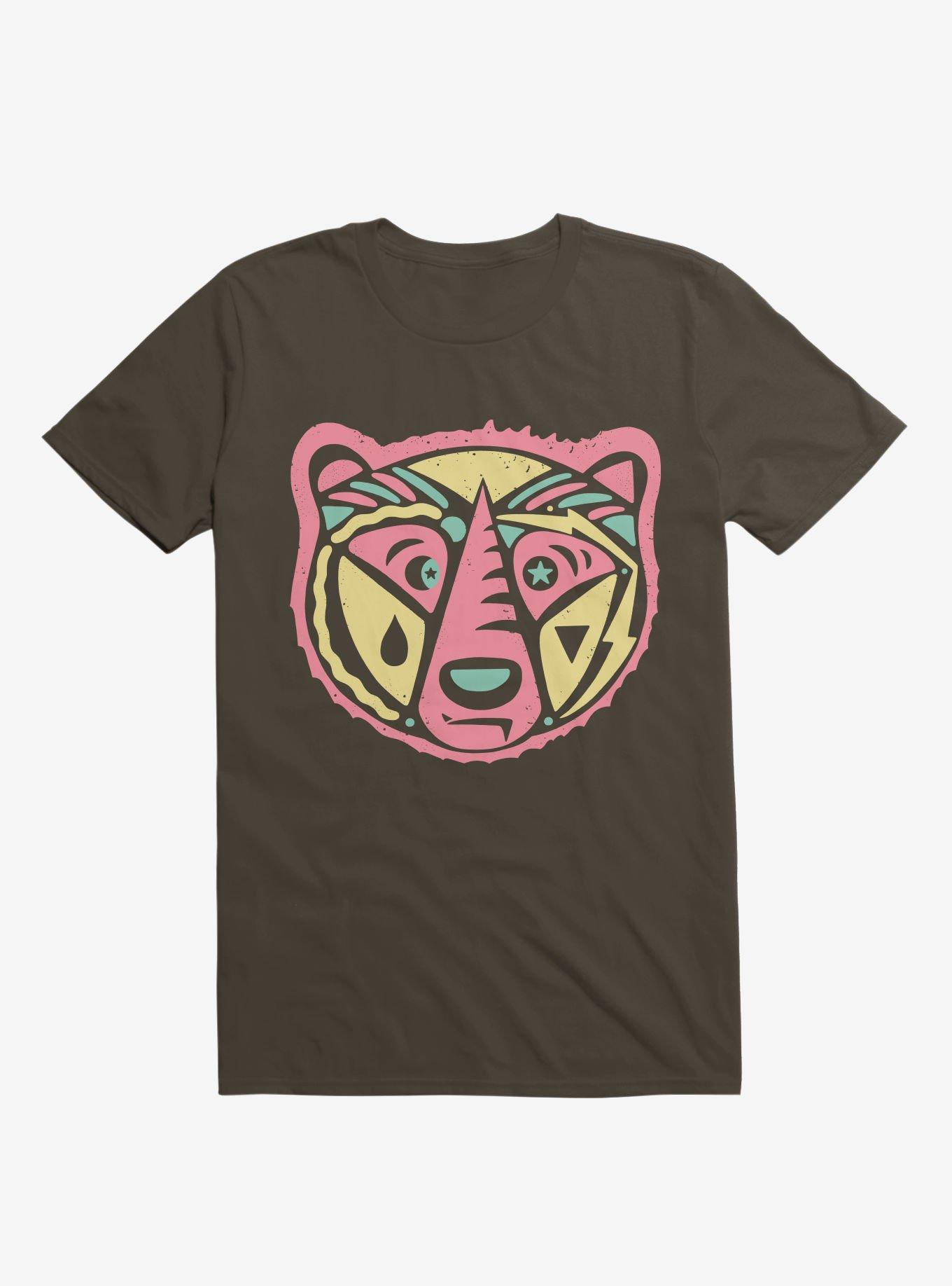 Grizzly Bear Art T-Shirt, BROWN, hi-res