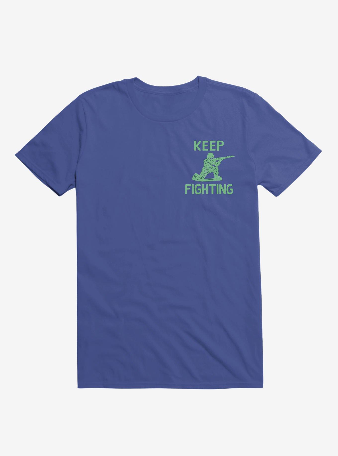 Keep Fighting Soldier T-Shirt, ROYAL, hi-res