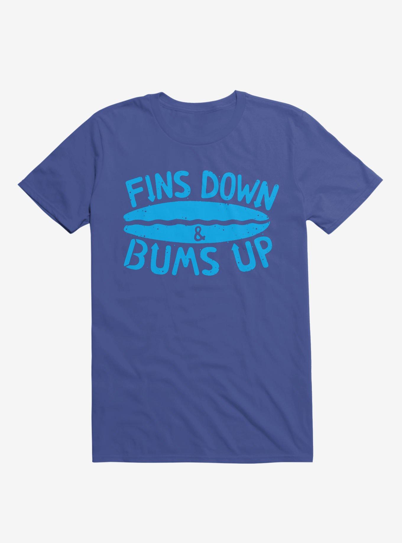 Fins Down And Bums Up T-Shirt, ROYAL, hi-res