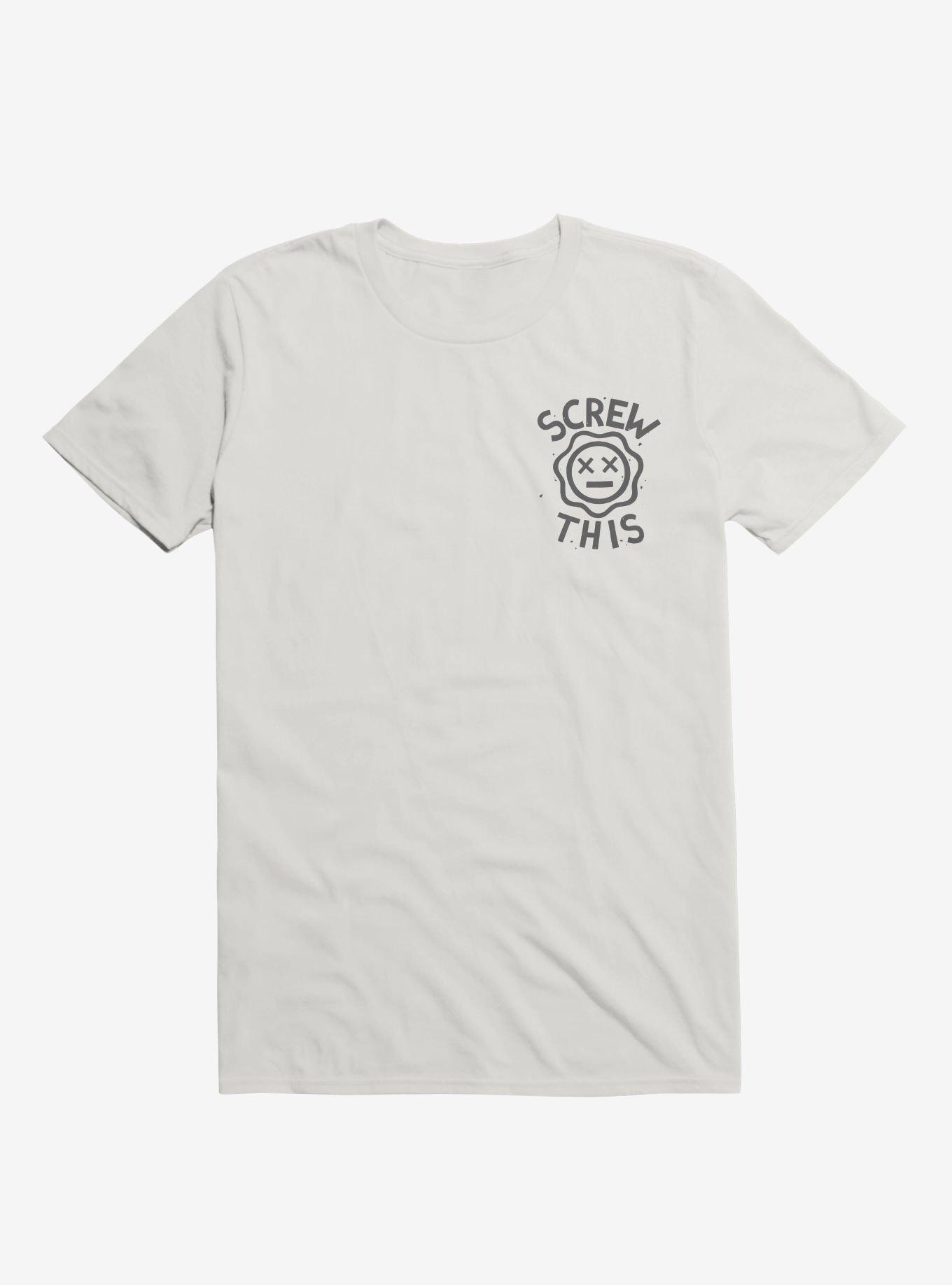 Screw This Flower T-Shirt, WHITE, hi-res