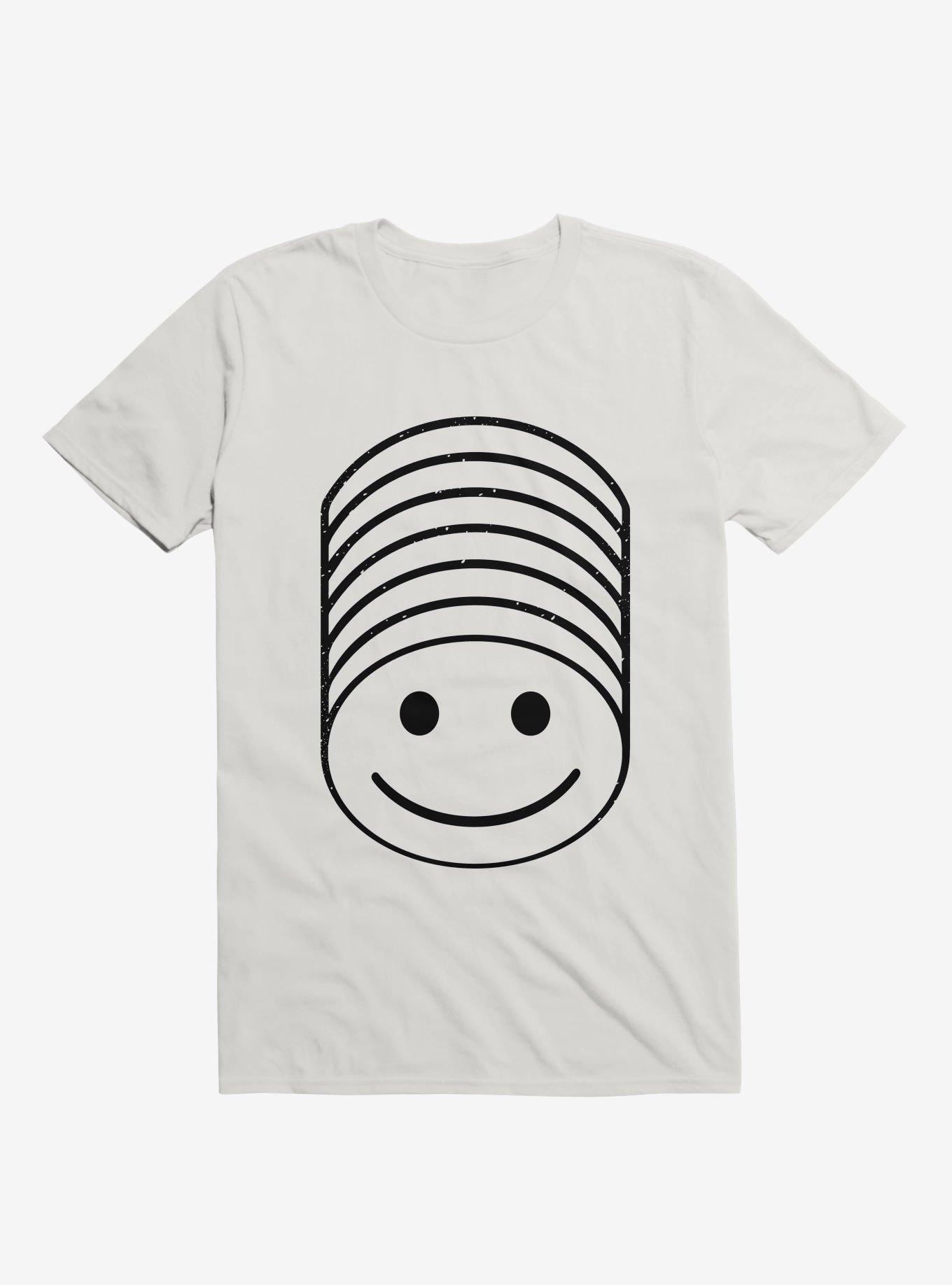 Smile Stack T-Shirt, WHITE, hi-res