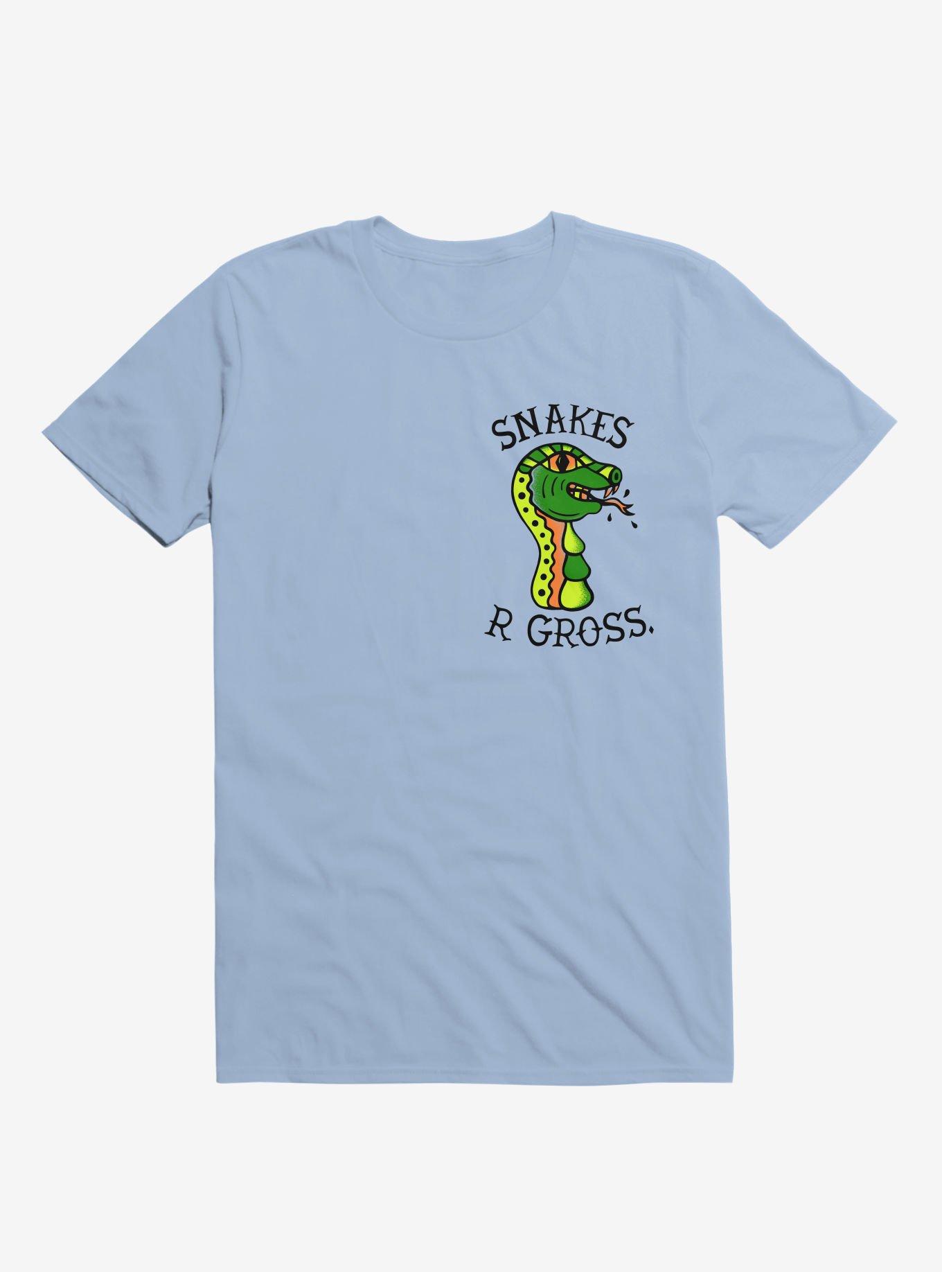 Snakes Are Gross T-Shirt, LIGHT BLUE, hi-res