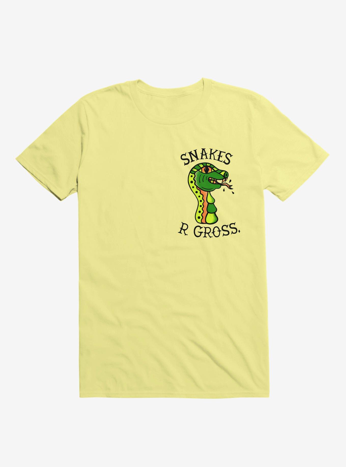 Snakes Are Gross T-Shirt, CORN SILK, hi-res