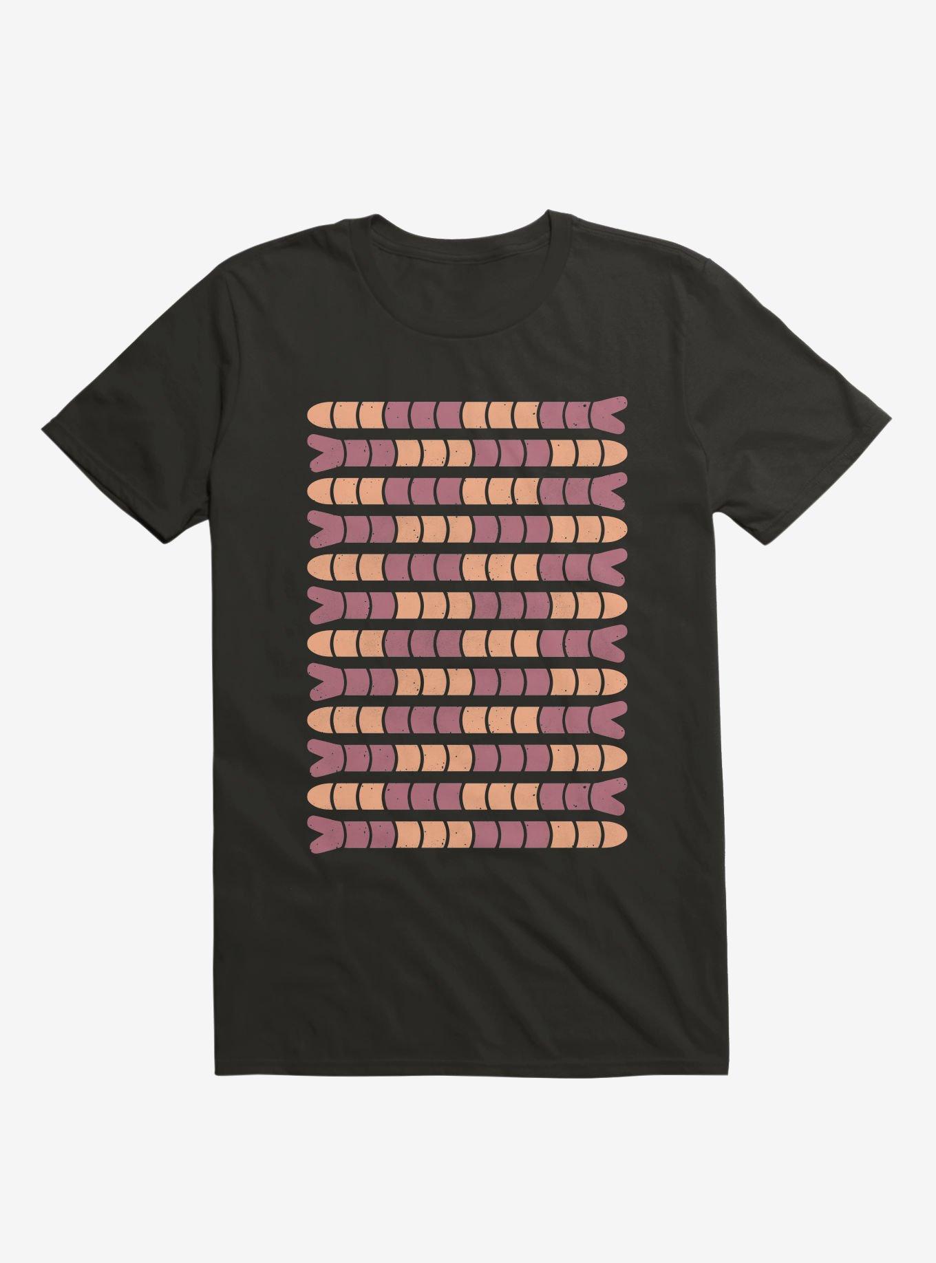 Worm Art T-Shirt, BLACK, hi-res