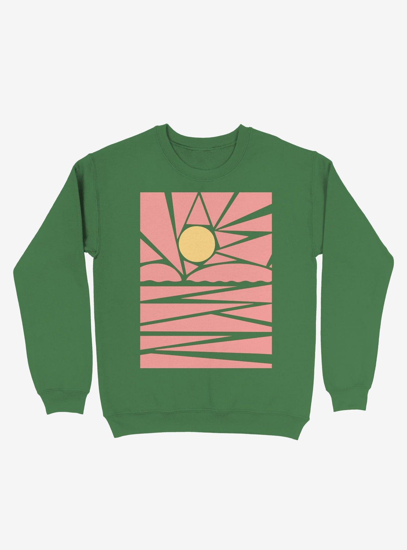 Sun In My Eyes Art Sweatshirt, KELLY GREEN, hi-res