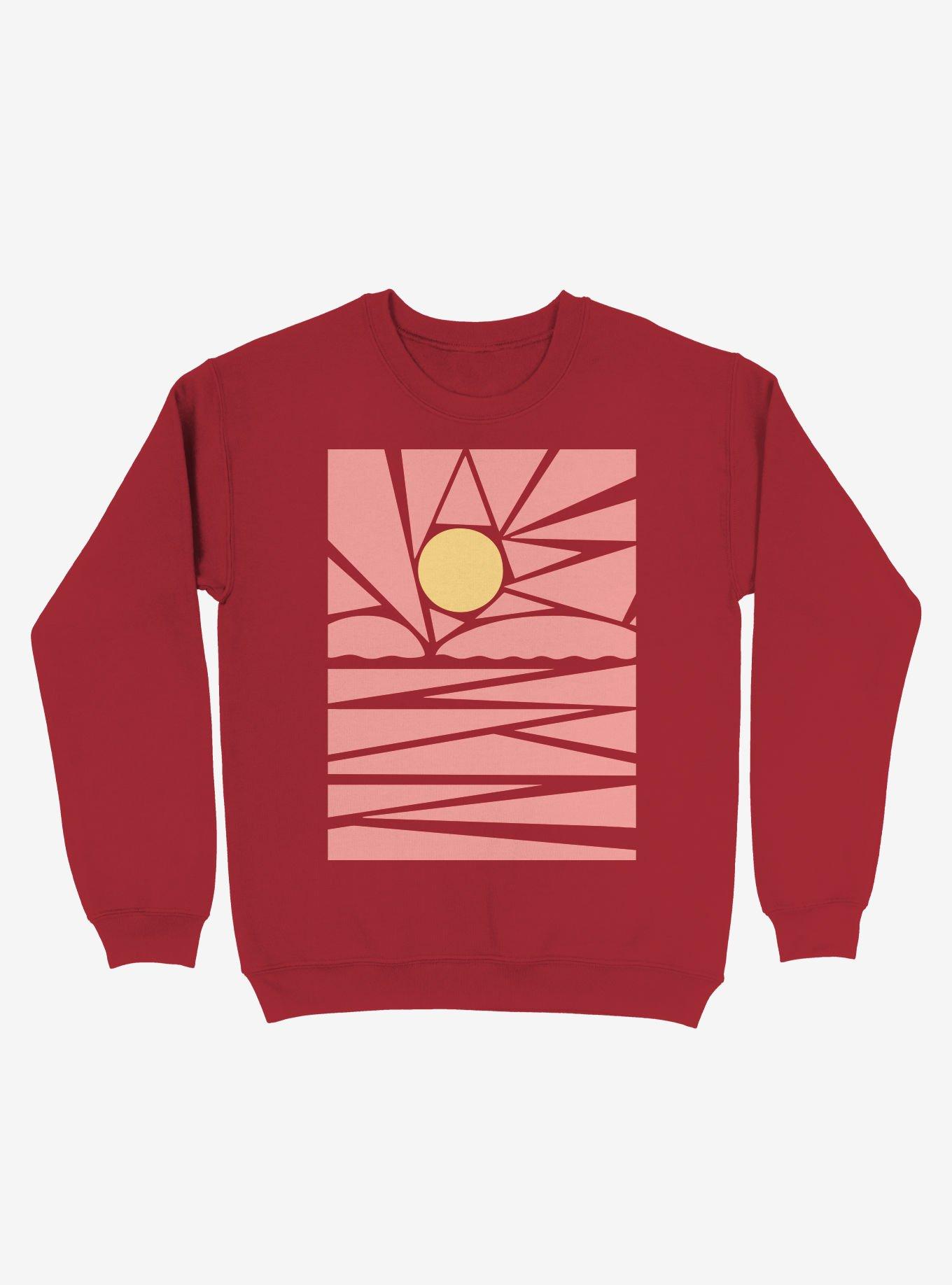 Sun In My Eyes Art Sweatshirt, RED, hi-res
