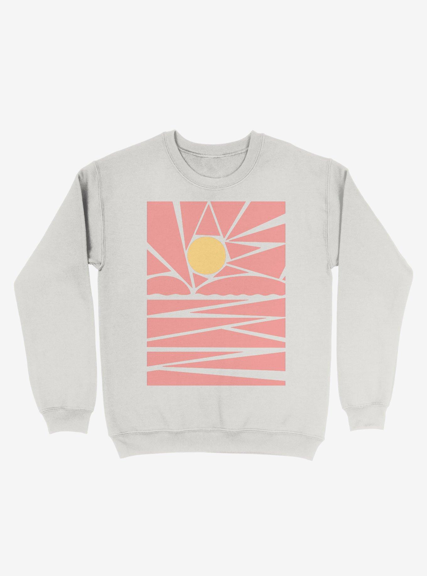 Sun In My Eyes Art Sweatshirt, WHITE, hi-res