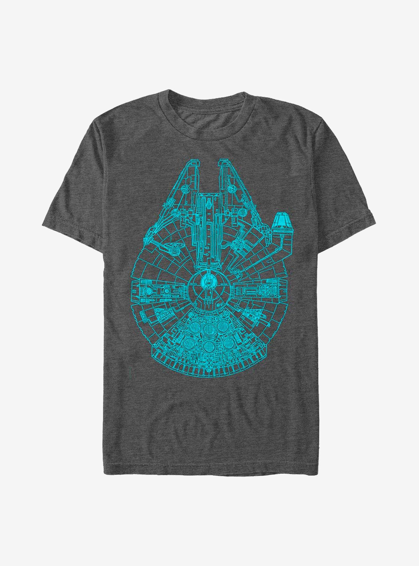 SOLO A Star Wars Story Millennium Falcon Fastest Ship In The Galaxy Run Adult Tshirt Dizdude Com
