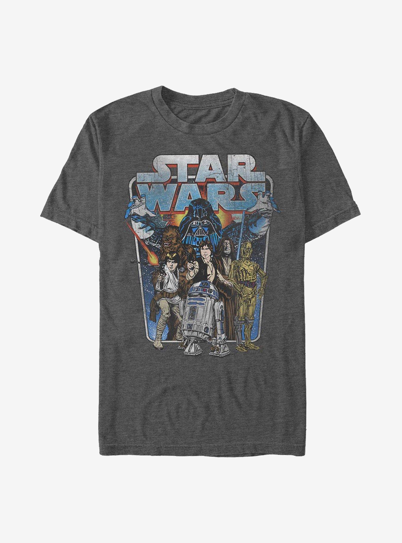 Star Wars Classic Battle T-Shirt, CHAR HTR, hi-res