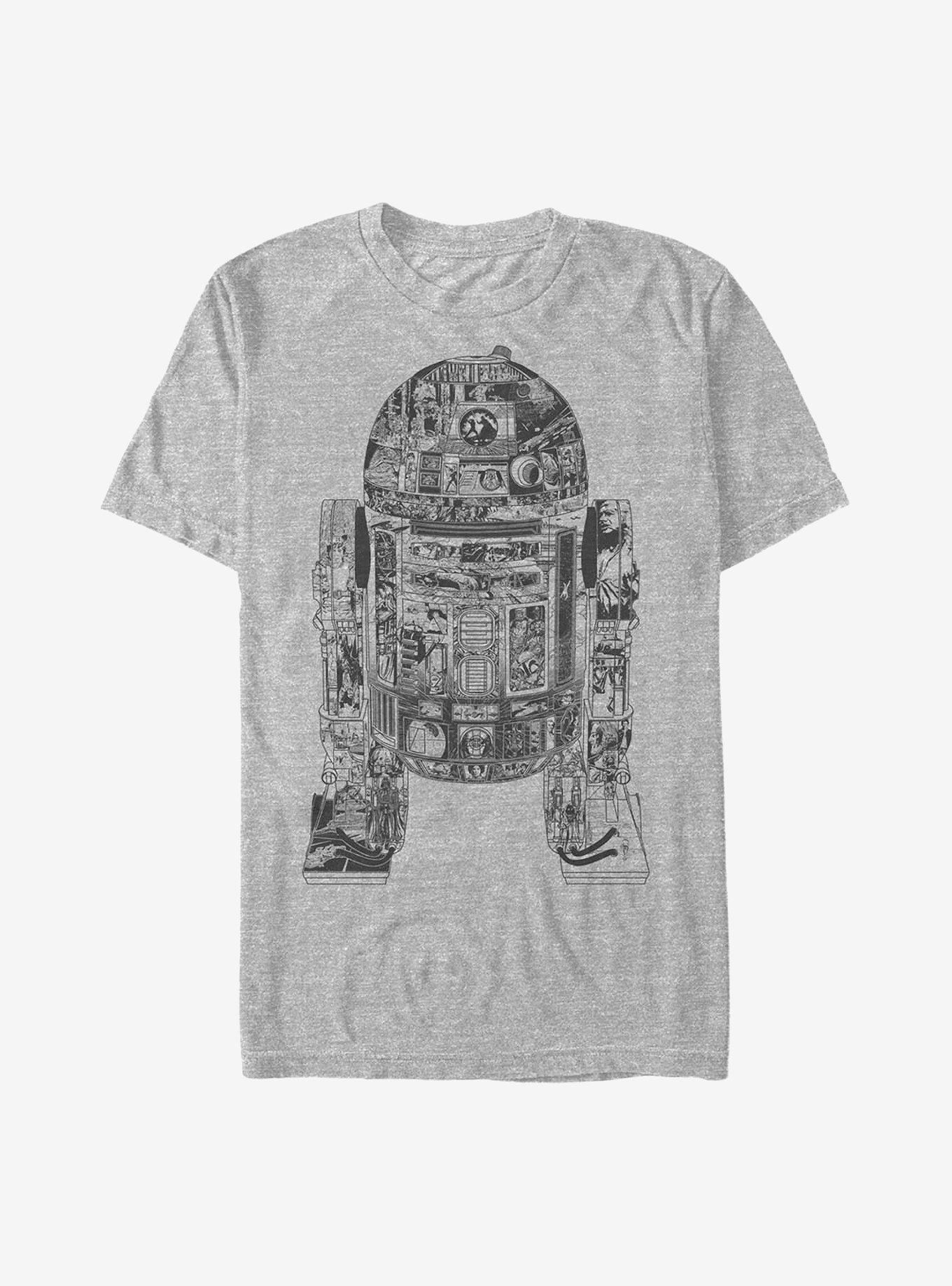 Star Wars Epic R2-D2 T-Shirt, ATH HTR, hi-res