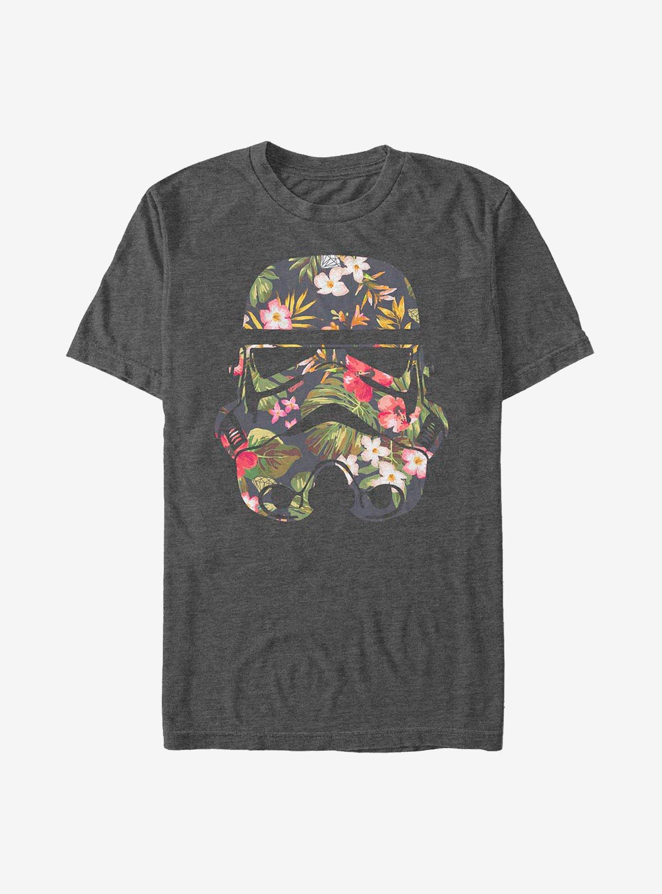 Star Wars Storm Flowers T-Shirt, CHAR HTR, hi-res