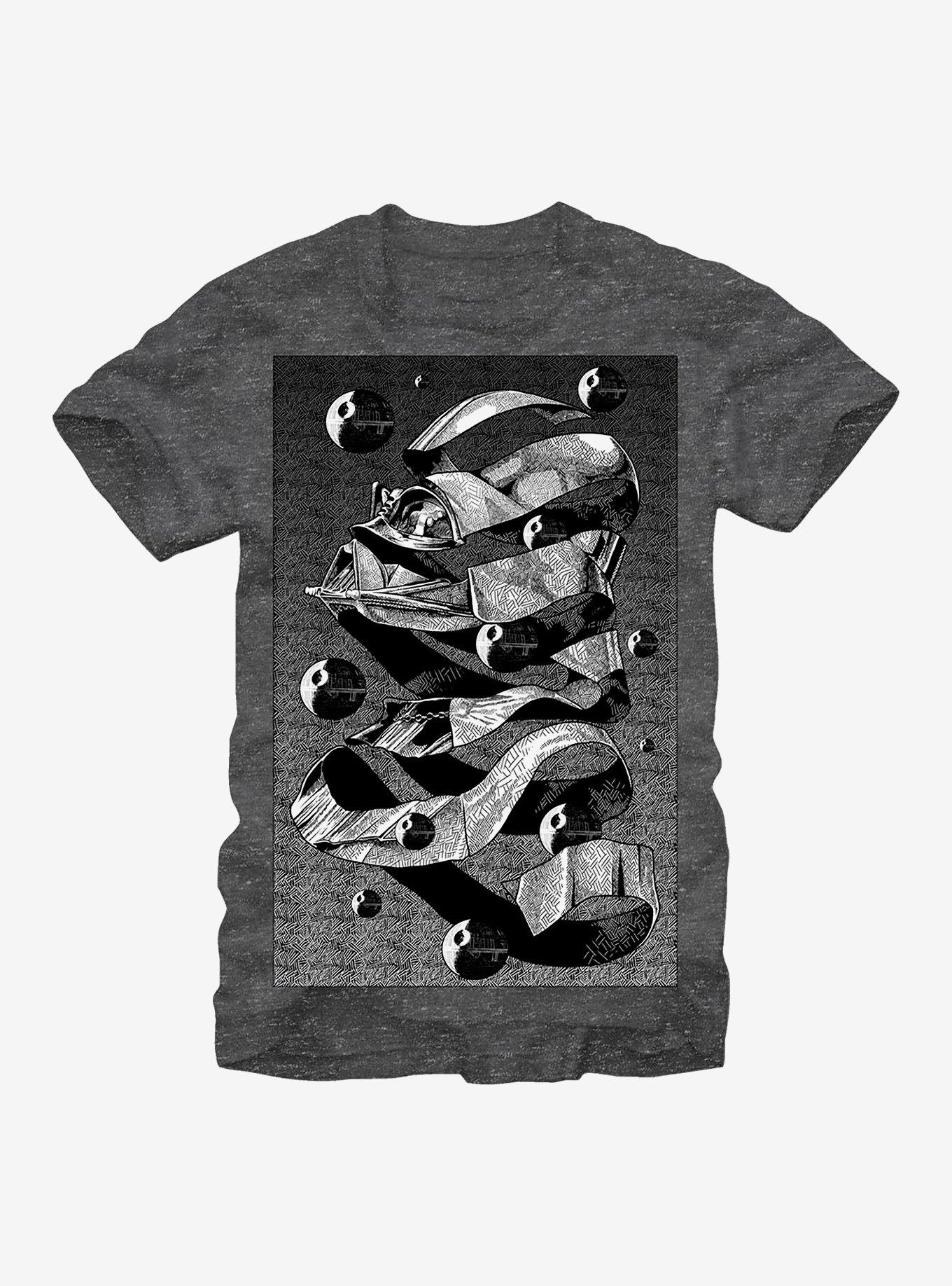 Star Wars Vader Head T-Shirt, CHAR HTR, hi-res