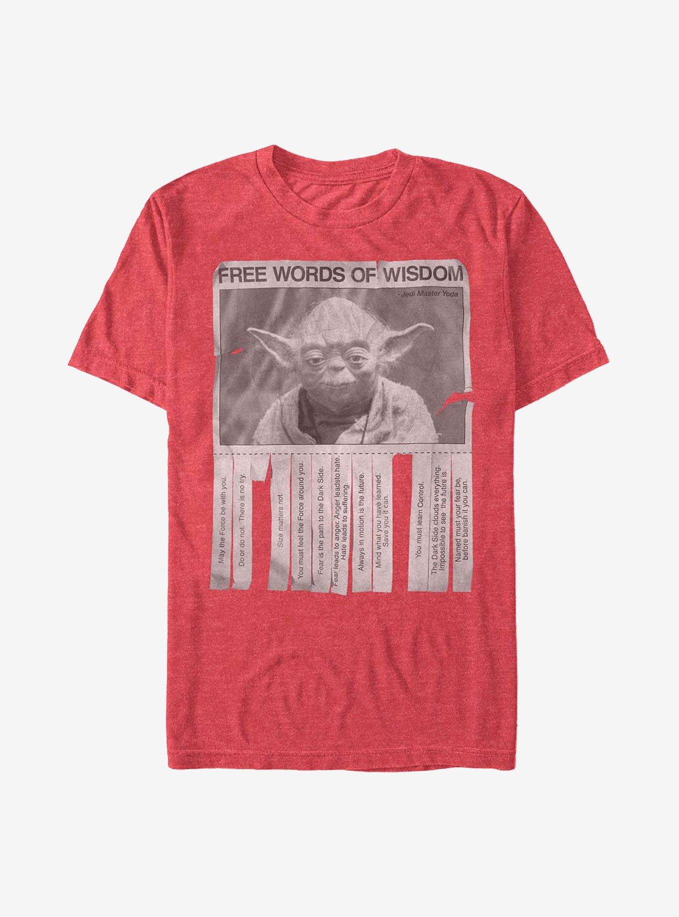 Star Wars Yoda Words of Wisdom T-Shirt, , hi-res