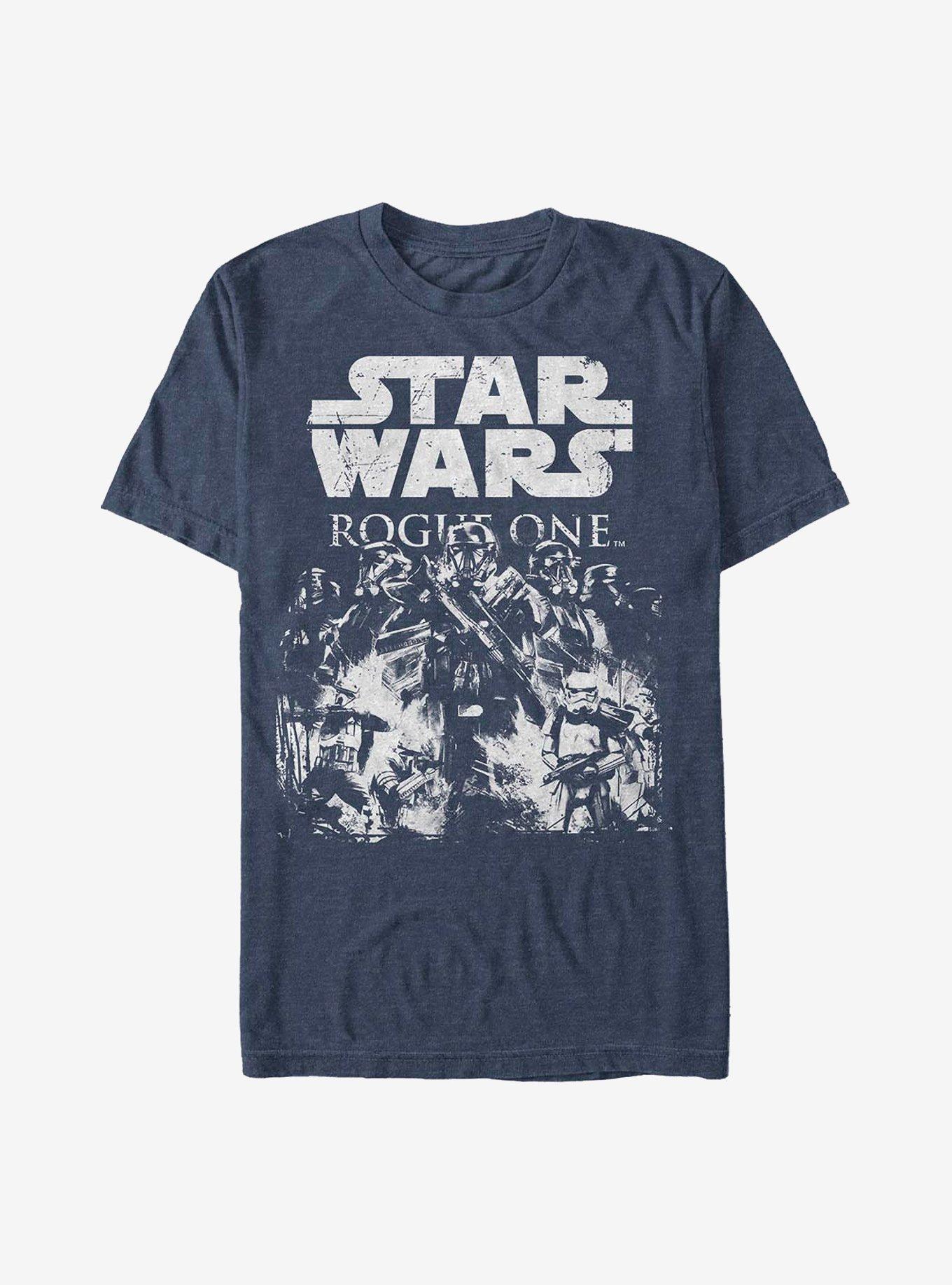 Star Wars Rogue One: A Star Wars Story Empires Might T-Shirt, NAVY HTR, hi-res