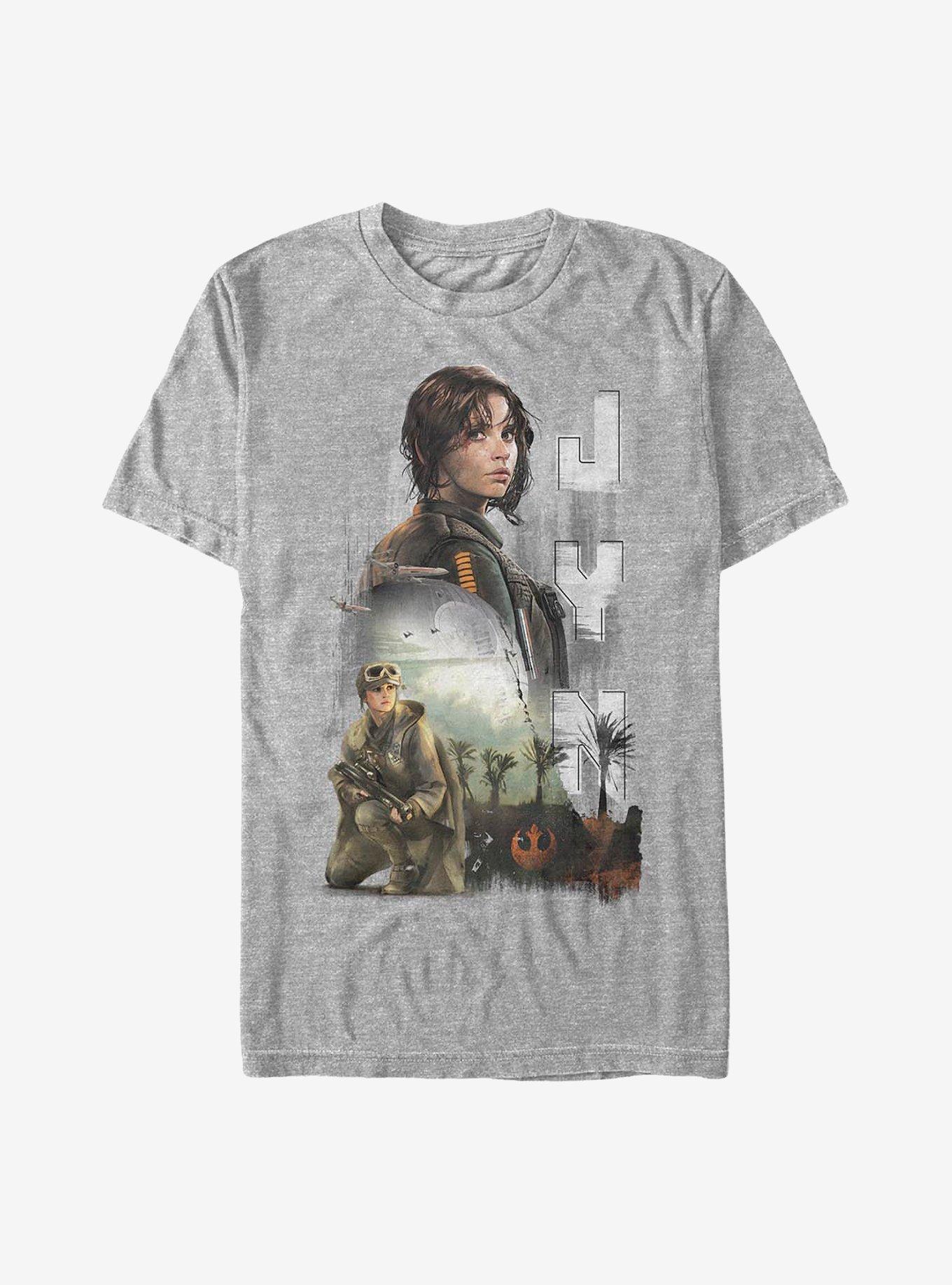 Star Wars Rogue One: A Star Wars Story Jyn Progress T-Shirt, ATH HTR, hi-res