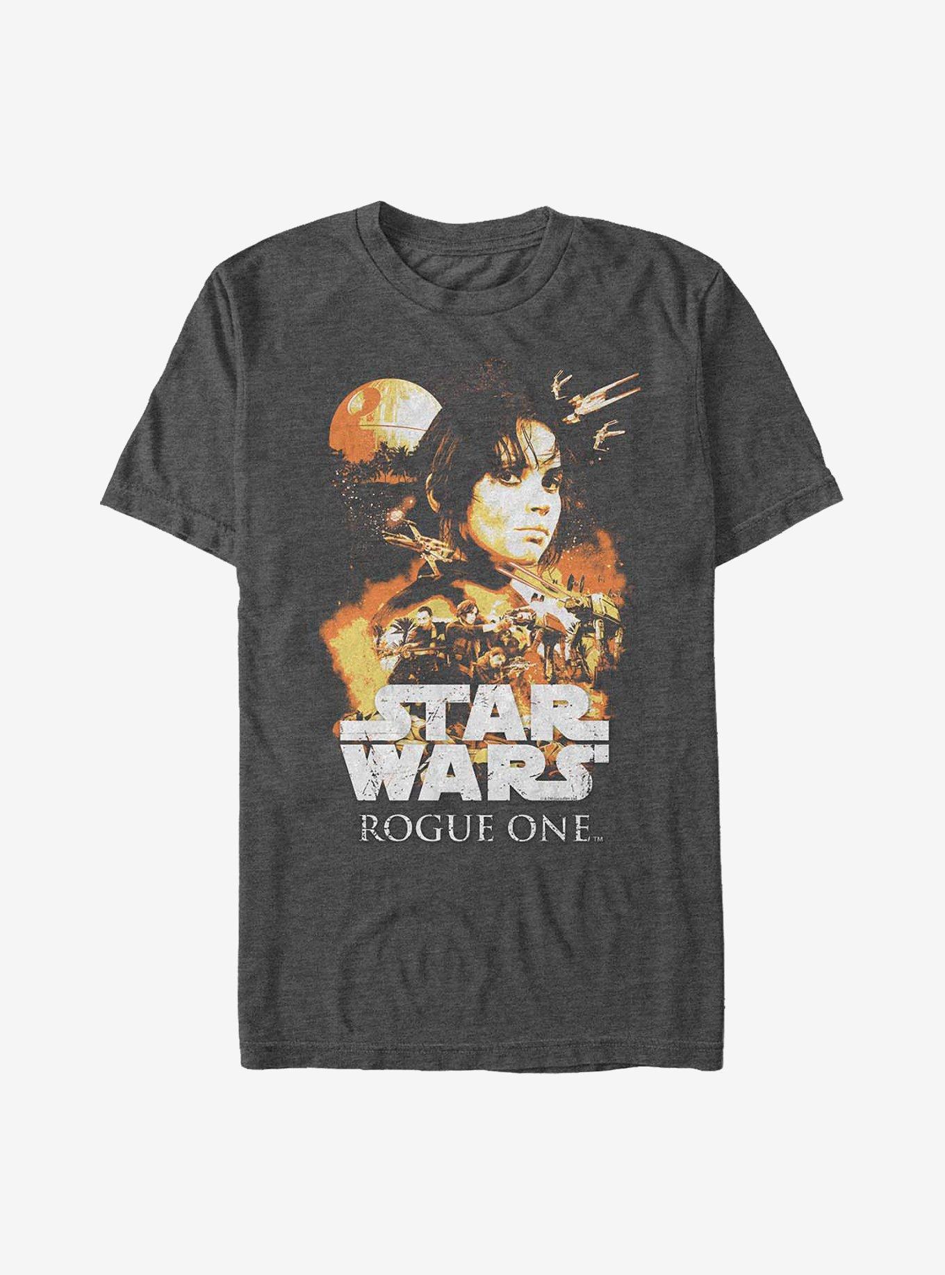 Star Wars Rogue One: A Star Wars Story Reflections T-Shirt, CHAR HTR, hi-res