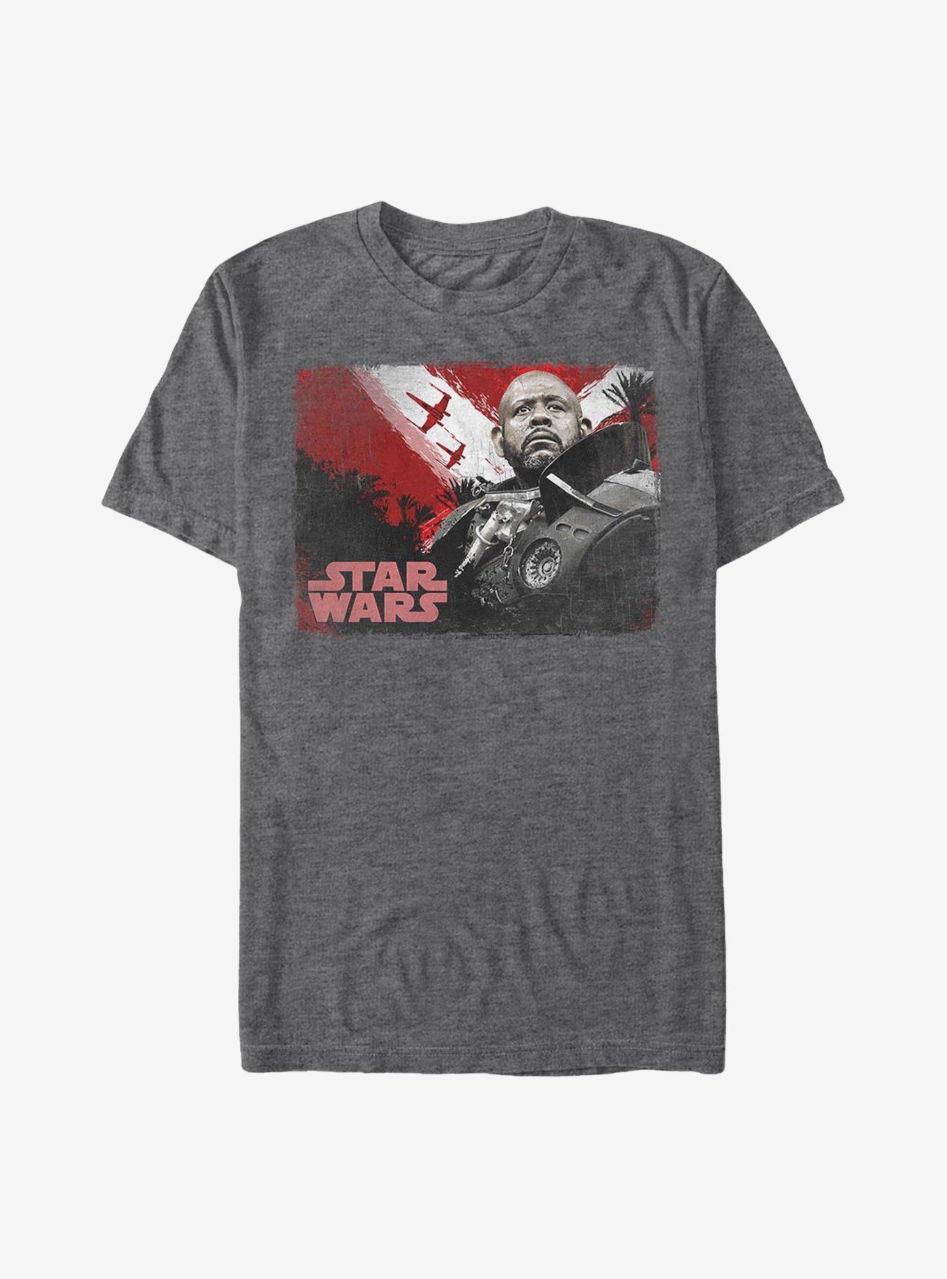 Star Wars Rogue One: A Star Wars Story Saw Poster T-Shirt, CHAR HTR, hi-res