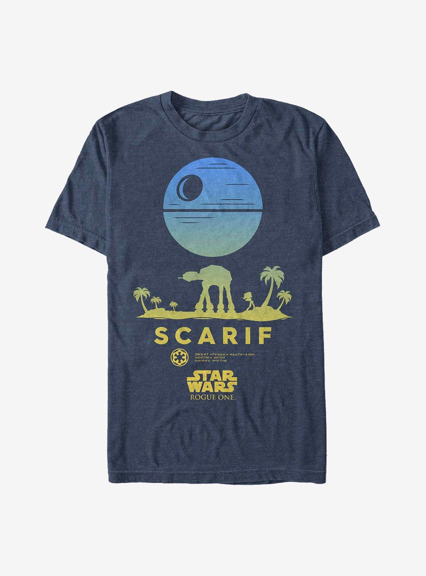 Star Wars Rogue One: A Star Wars Story Scarif Star T-Shirt, NAVY HTR, hi-res