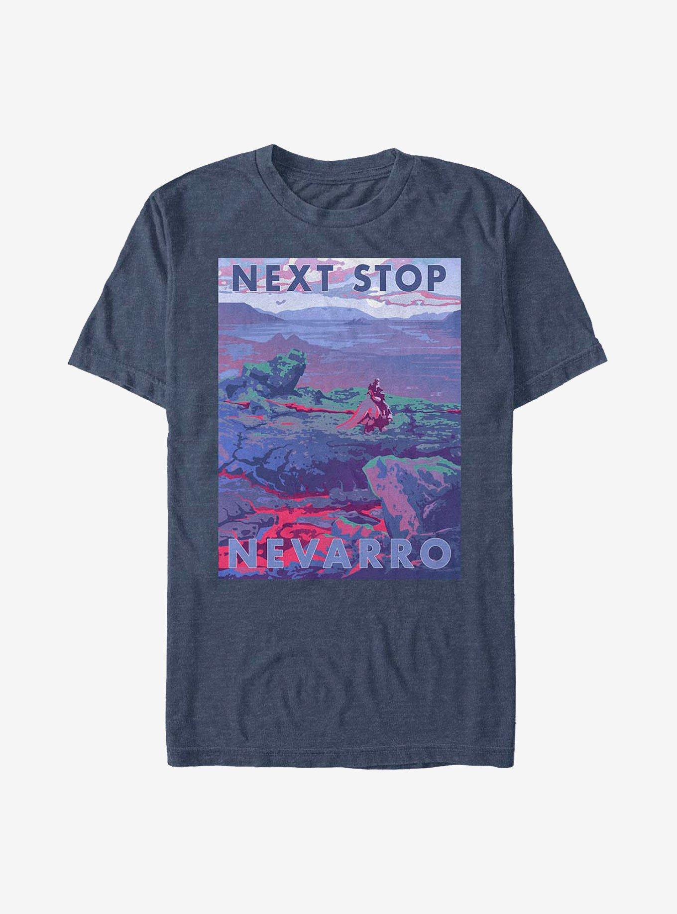 Star Wars The Mandalorian Nevarro Travels T-Shirt, NAVY HTR, hi-res
