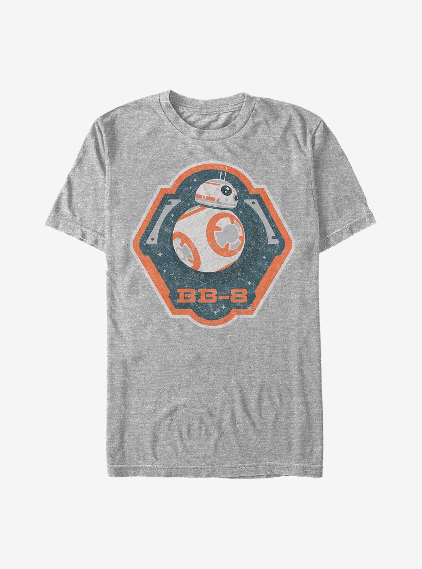 Star Wars: The Force Awakens BB-8 Badge T-Shirt, ATH HTR, hi-res
