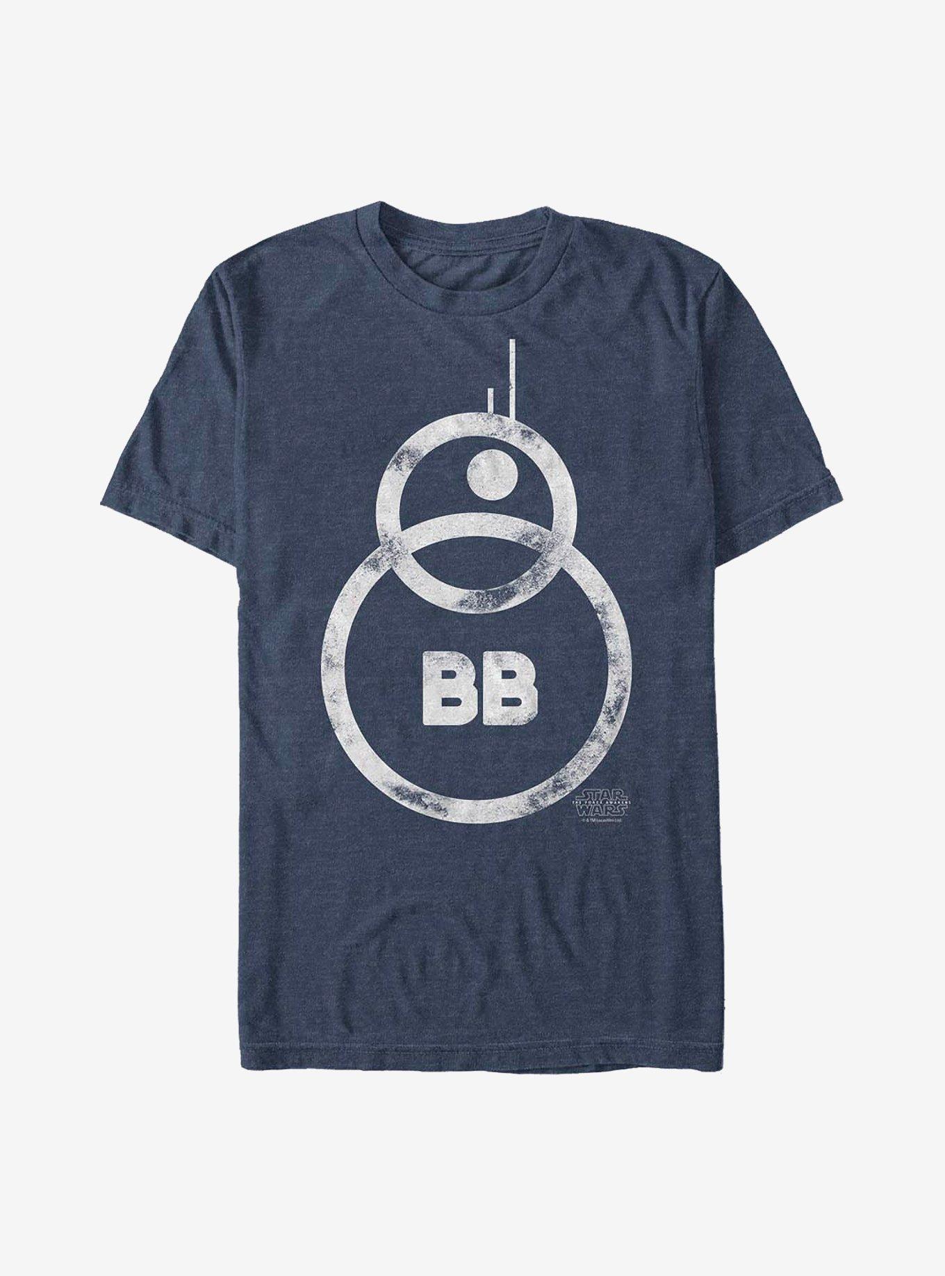 Star Wars: The Force Awakens BB-8 Icon T-Shirt, NAVY HTR, hi-res