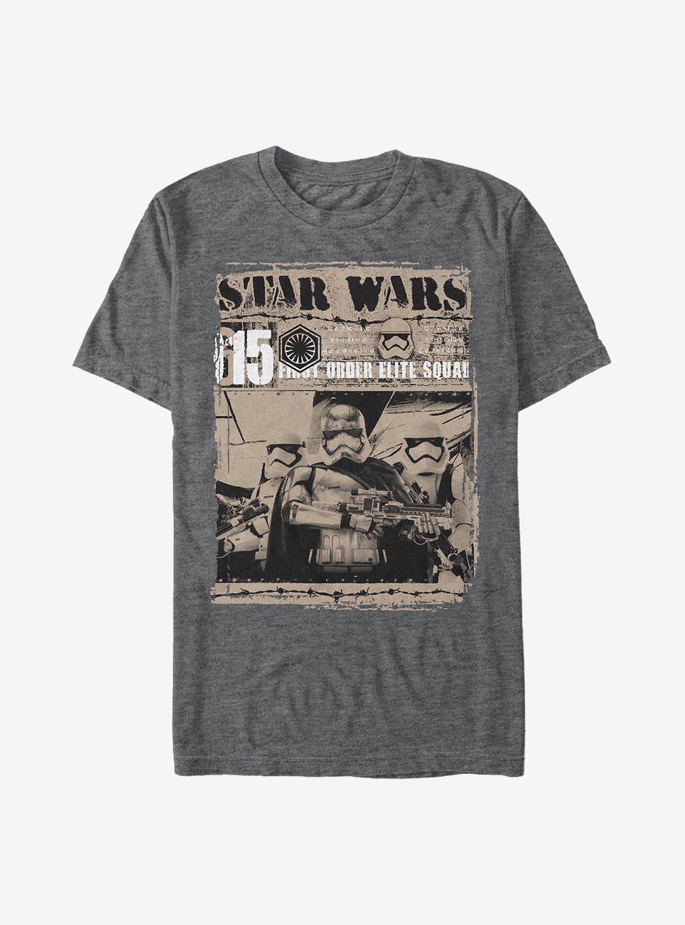 Star Wars: The Force Awakens Elite Fifteen T-Shirt, CHAR HTR, hi-res