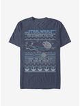 Star Wars: The Force Awakens Falcon Ugly Holiday T-Shirt, NAVY HTR, hi-res