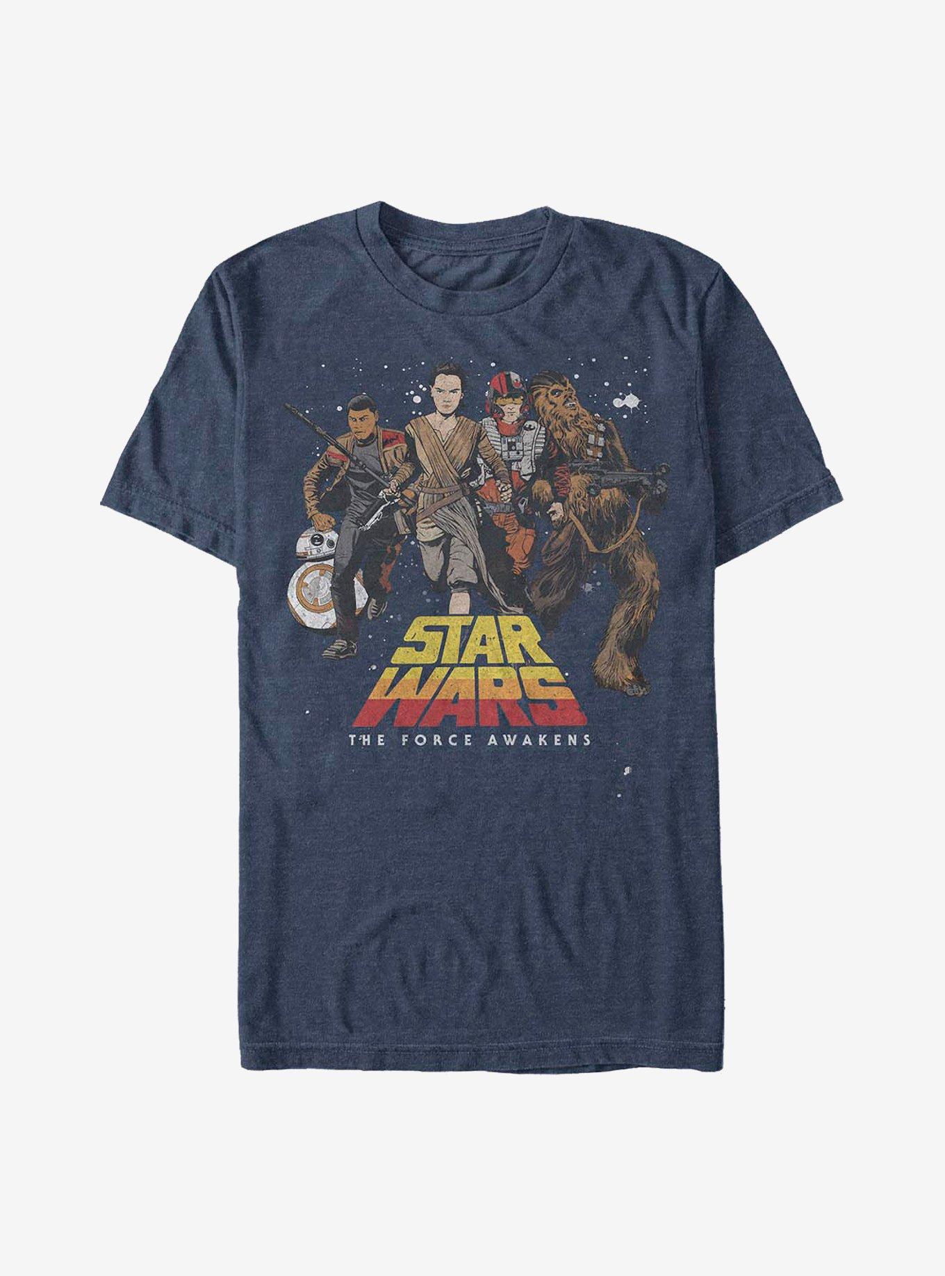 Star Wars: The Force Awakens Good Guys T-Shirt, NAVY HTR, hi-res