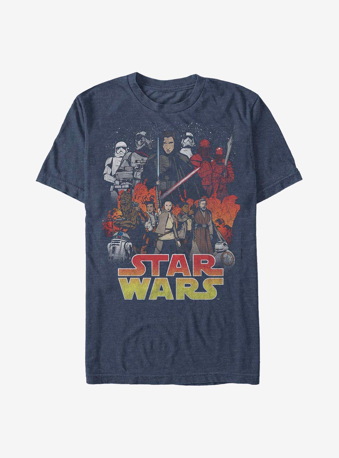 Star Wars: The Last Jedi Divine Journey T-Shirt, NAVY HTR, hi-res