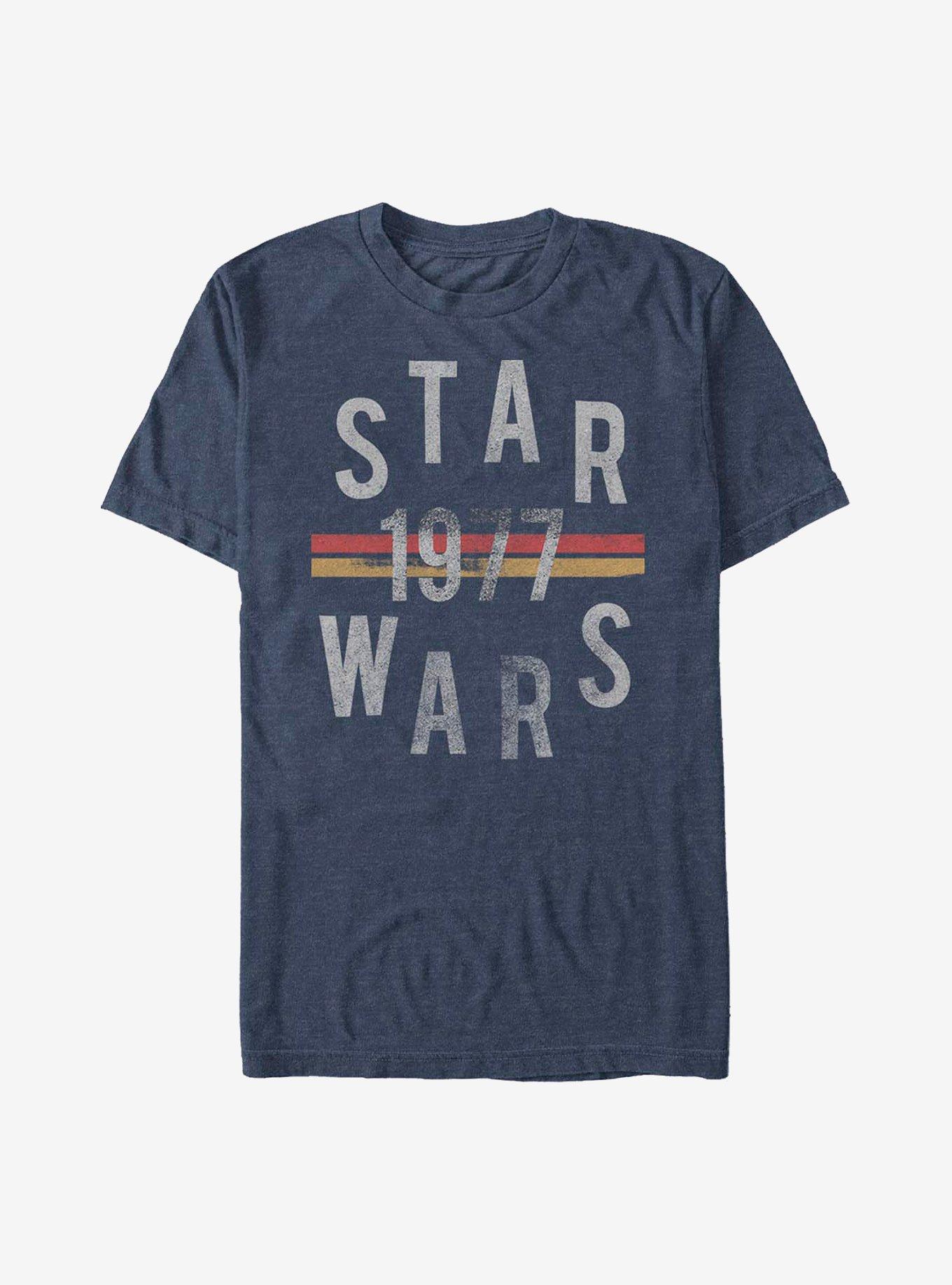 Star Wars 1977 T-Shirt, NAVY HTR, hi-res