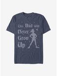 Disney Peter Pan This Dad Wont Grow Up T-Shirt, NAVY HTR, hi-res