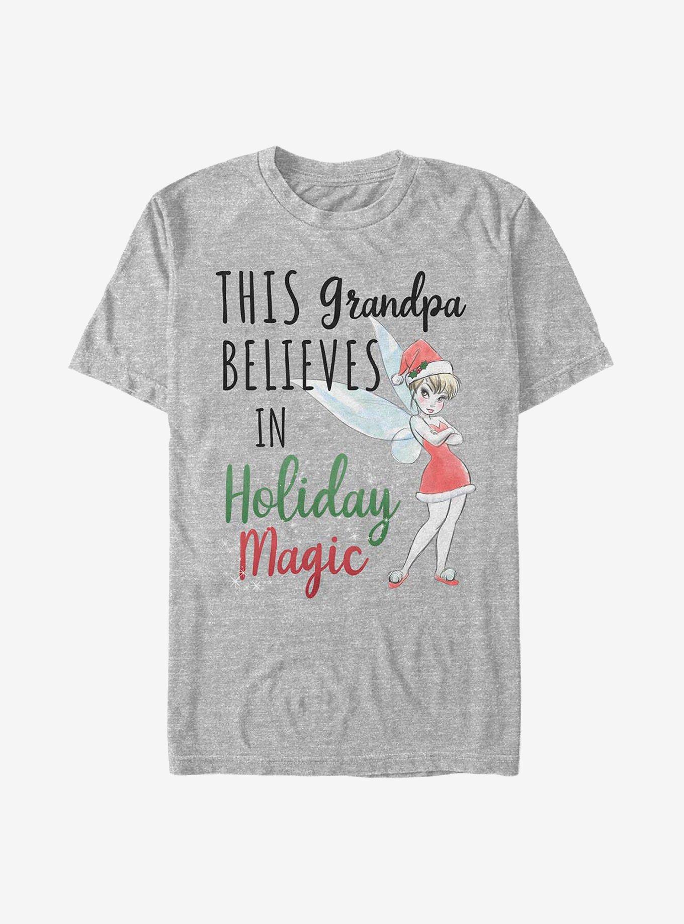 Disney Tinker Bell Holiday Magic Grandpa T-Shirt, ATH HTR, hi-res