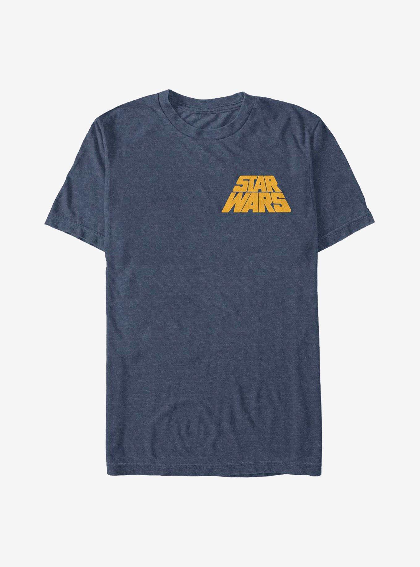 Star Wars Badge Logo T-Shirt, NAVY HTR, hi-res view 1