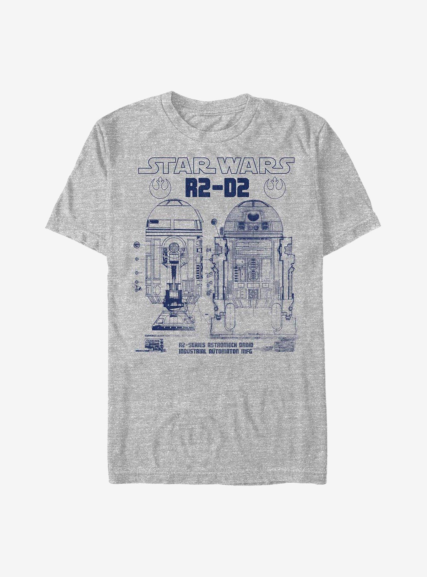Star Wars Astro R2-D2 Prints T-Shirt, ATH HTR, hi-res