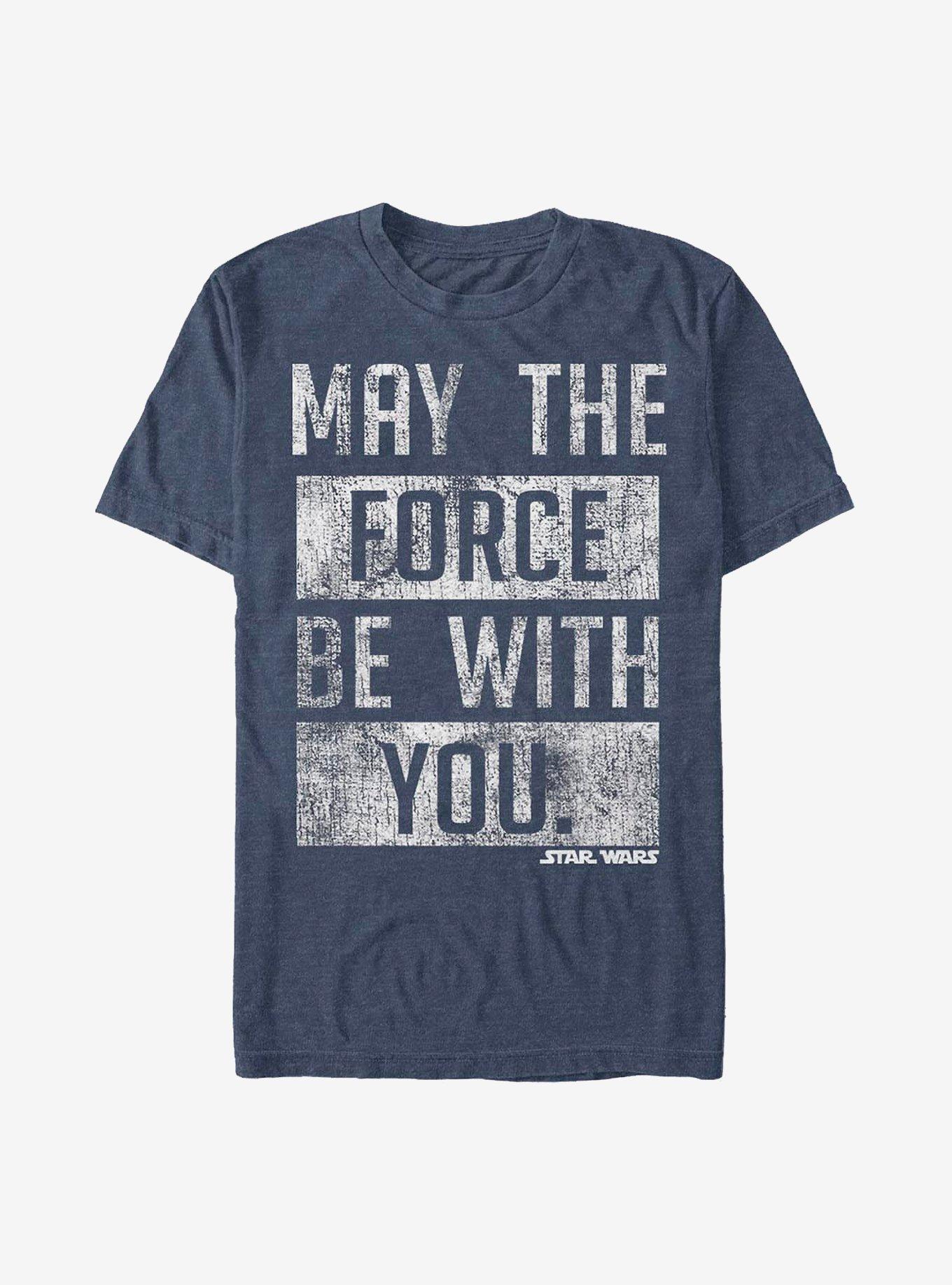 Star Wars Be With You You T-Shirt, NAVY HTR, hi-res view 1