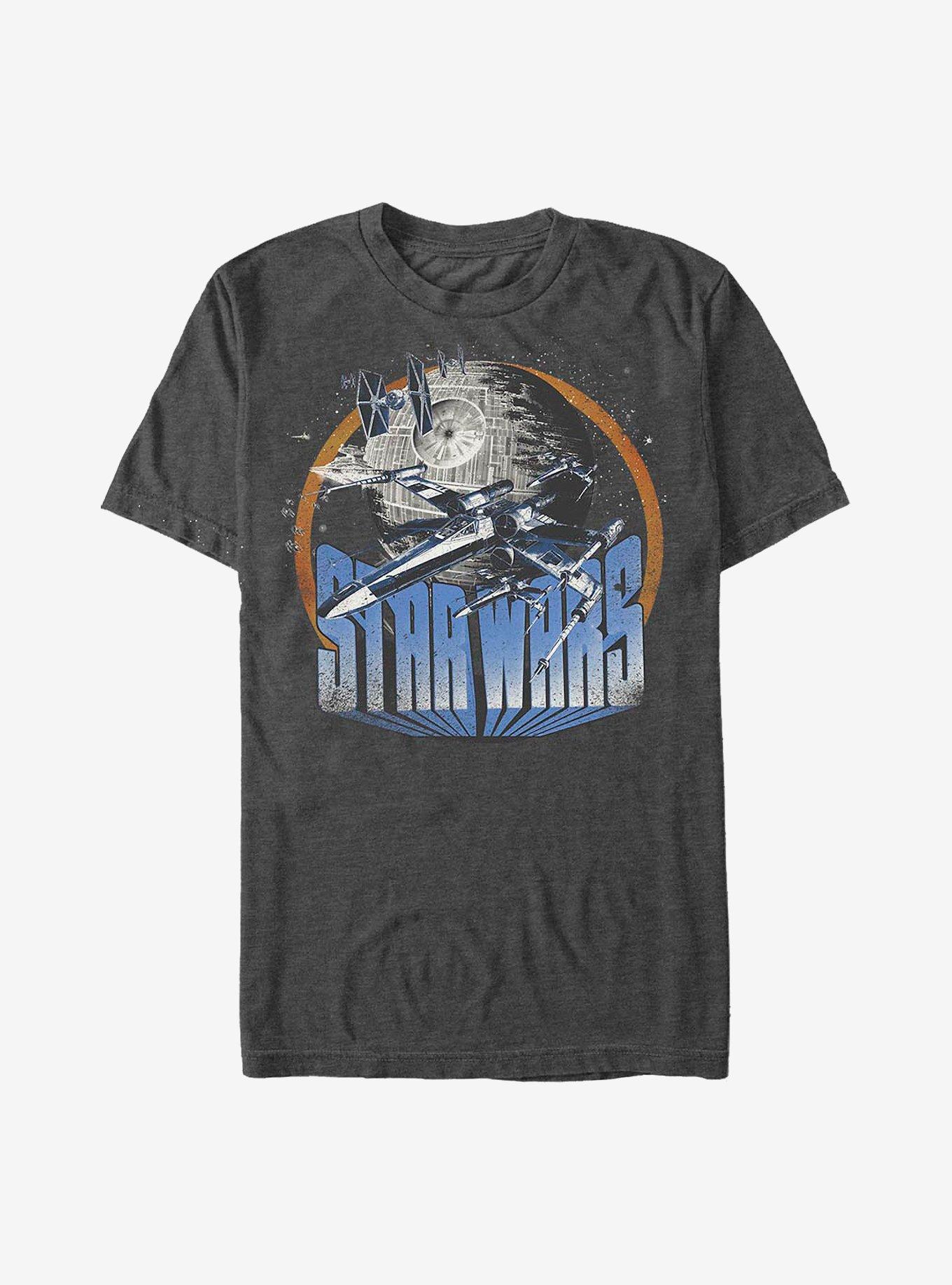 Star Wars Dogfight T-Shirt, CHAR HTR, hi-res