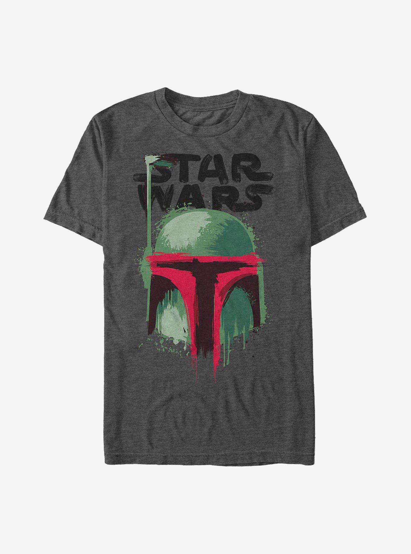 Star Wars Boba Brush T-Shirt, CHAR HTR, hi-res
