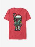 Star Wars Boba Santa T-Shirt, RED HTR, hi-res