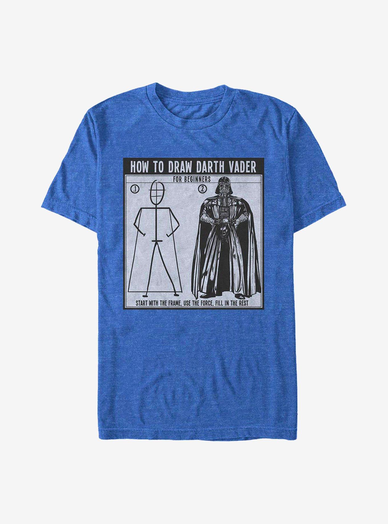 Star Wars Draw Vader T-Shirt, , hi-res