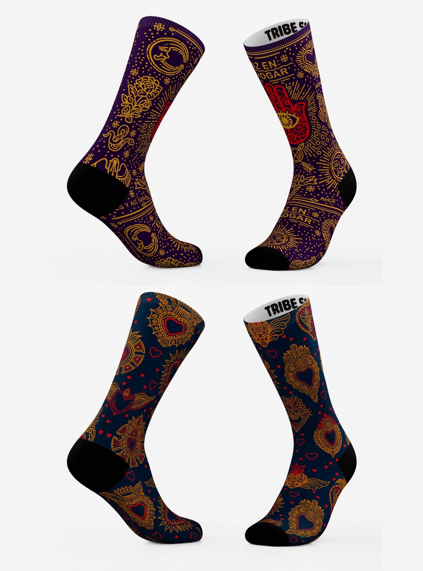 Peace and Hearts Botica Sonora Socks 2 Pack, , hi-res